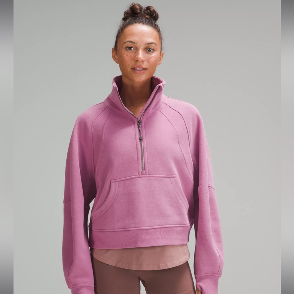 Lululemon scuba oversized zip up cropped